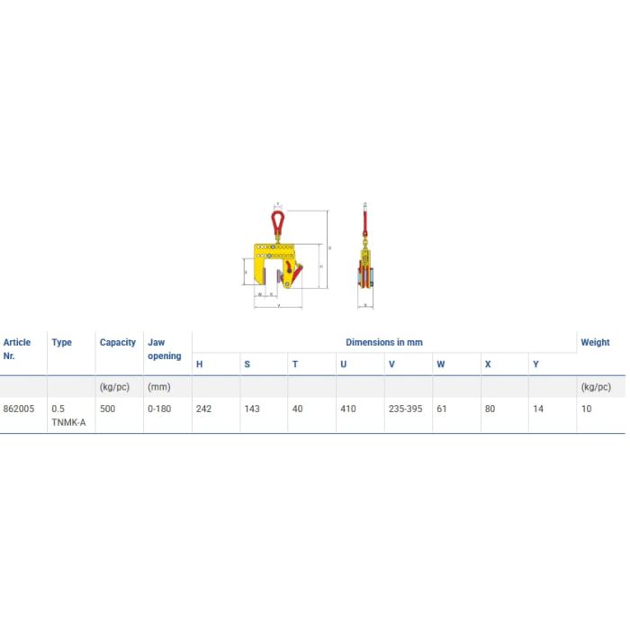 Pince TERRIER multi-positions – ouverture réglable – non marquante - TNMK-A
