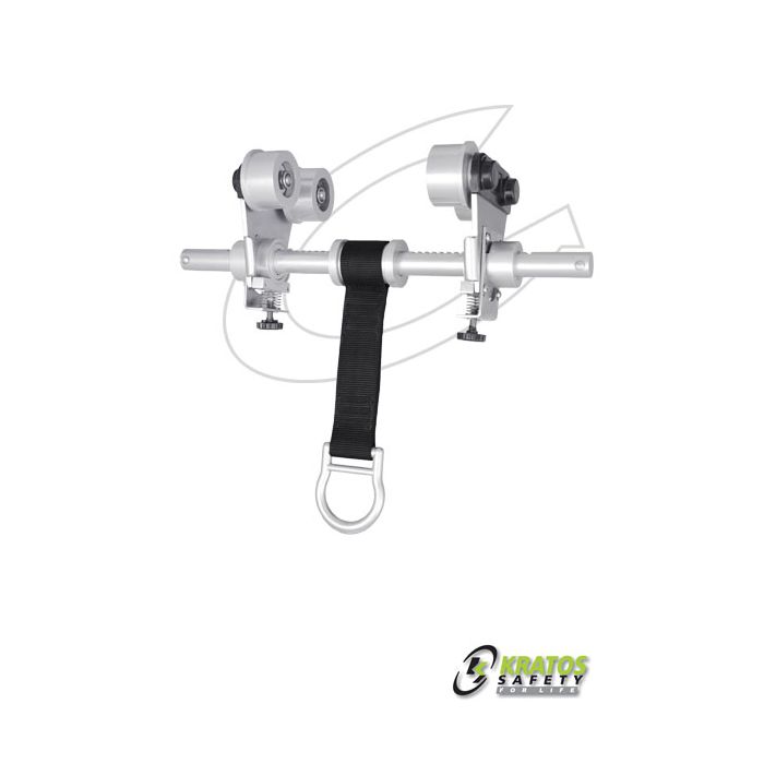 Point d'ancrage mobile sur roulettes