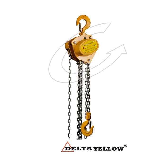 Palan manuel nu à chaîne Delta Yellow