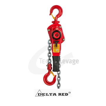 palan manuel à levier delta red vue de face