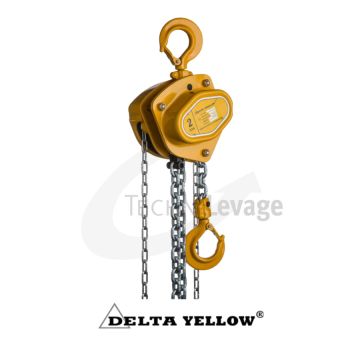 palan manuel à chaine delta yellow vue de face
