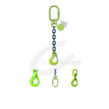 Elingue chaine 1 brin - grade 100 - vue de face
