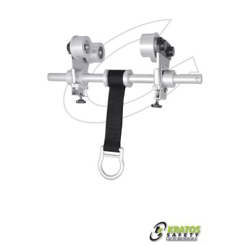 Point d'ancrage mobile sur roulettes