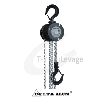 palan manuel à chaine delta aluminium vue de face