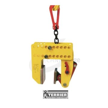 Pince de levage terrier multi-positions non marquante vue de face
